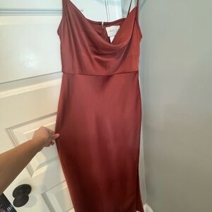 Elegant Rust Dress